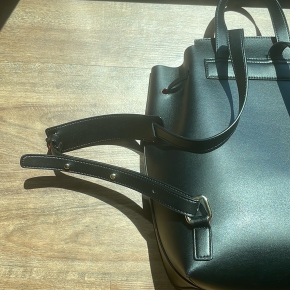 Mansur Gavriel Soft Lady backpack in black - Picture 5 of 14